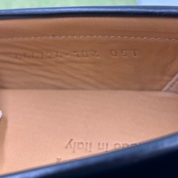 Men's Gucci kaveh interlocking G leather loafers size 10.5 made in Italy - Picture 7 of 9